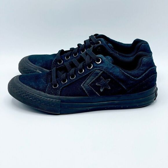 Converse All Star One Star black on black low sneakers - Kids 12 - Picture 3 of 9